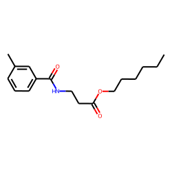«beta»-Alanine, N-(3-methylbenzoyl)-, hexyl ester