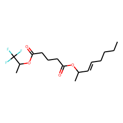 Glutaric acid, 1,1,1-trifluoroprop-2-yl oct-3-en-2-yl ester