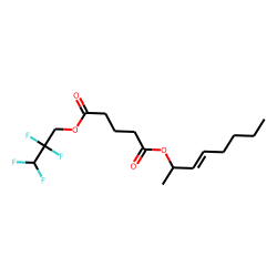 Glutaric acid, 2,2,3,3-tetrafluoropropyl oct-3-en-2-yl ester