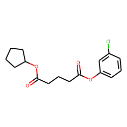 Glutaric acid, cyclopentyl 3-chlorophenyl ester