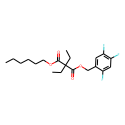 Diethylmalonic acid, hexyl 2,4,5-trifluorobenzyl ester