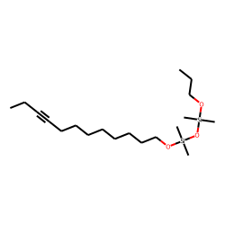 Silane, dimethyldimethyl((dodec-9-ynyloxy)silyloxy)propoxy-