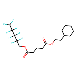 Glutaric acid, 2-(cyclohexyl)ethyl 2,2,3,3,4,4,5,5-octafluoropentyl ester