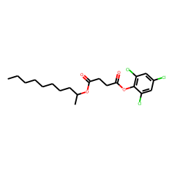 Succinic acid, dec-2-yl 2,4,6-trichlorophenyl ester