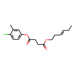 Succinic acid, 4-chloro-3-methylphenyl trans-hex-3-en-1-yl ester