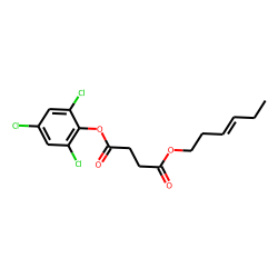 Succinic acid, 2,4,6-trichlorophenyl trans-hex-3-en-1-yl ester