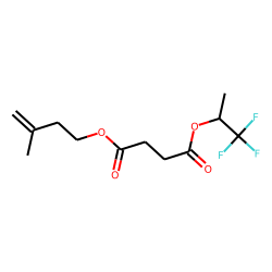 Succinic acid, 1,1,1-trifluoroprop-2-yl 3-methylbut-3-en-1-yl ester