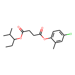 Succinic acid, 2-methylpent-3-yl 4-chloro-2-methylphenyl ester