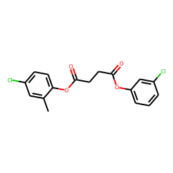 Succinic acid, 3-chlorophenyl 4-chloro-2-methylphenyl ester
