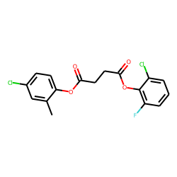 Succinic acid, 2-chloro-6-fluorophenyl 4-chloro-2-methylphenyl ester