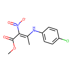 (Z)-3-(p-Chlorophenylamino)-2-nitrocrotonic methyl ester
