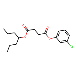 Succinic acid, 3-chlorophenyl 4-heptyl ester
