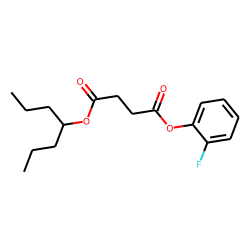 Succinic acid, 2-fluorophenyl 4-heptyl ester