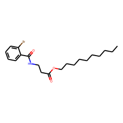 «beta»-Alanine, N-(2-bromobenzoyl)-, decyl ester