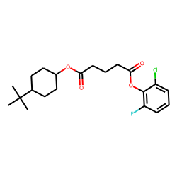 Glutaric acid, 2-chloro-6-fluorophenyl trans-4-tert-butylcyclohexyl ester