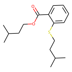 Benzoic acid, 2-(3-methylbutyl)thio-, 3-methylbutyl ester