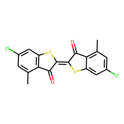 6-chloro-2-(6-chloro-4-methyl-3-oxobenzo[b]thien-2(3H)-ylidene)-4-methylbenzo[b]thiophene-3(2H)-one