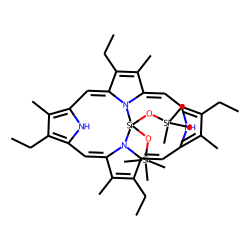 Silica-1,3,5,7-tetramethyl-2,4,6,8-tetraethylporphyrine complex, bis-OTMS