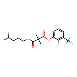 Dimethylmalonic acid, 2-fluoro-3-trifluoromethylphenyl isohexyl ester