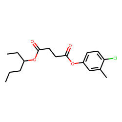 Succinic acid, 4-chloro-3-methylphenyl 3-hexyl ester