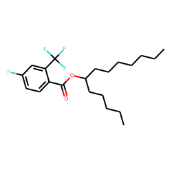 4-Fluoro-2-trifluromethylbenzoic acid, 6-tridecyl ester