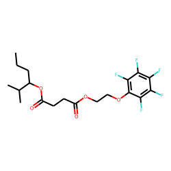 Succinic acid, 2-methylhex-3-yl 2-(pentafluorophenoxy)ethyl ester