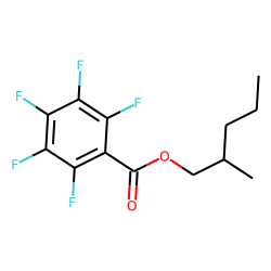 Pentafluorobenzoic acid, 2-methylpentyl ester
