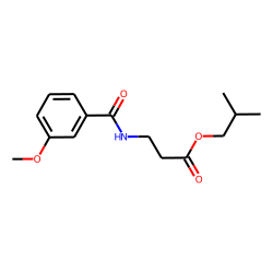 «beta»-Alanine, N-(3-methoxybenzoyl)-, isobutyl ester