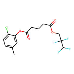 Glutaric acid, 2,2,3,3-tetrafluoropropyl 2-chloro-5-methylphenyl ester