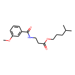 «beta»-Alanine, N-(3-methoxybenzoyl)-, isohexyl ester
