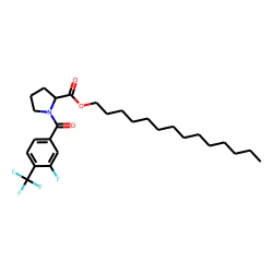 L-Proline, N-(3-fluoro-4-trifluoromethylbenzoyl)-, tetradecyl ester