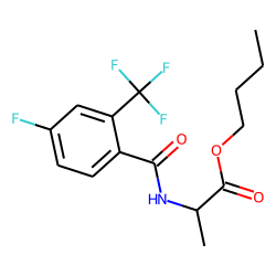 D-Alanine, N-(4-fluoro-2-trifluoromethylbenzoyl)-, butyl ester