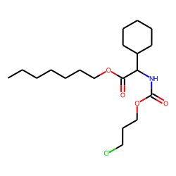 Glycine, 2-cyclohexyl-N-(3-chloropropoxycarbonyl)-, heptyl ester