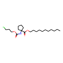 1-Aminocyclopentanecarboxylic acid, 3-chloropropoxycarbonyl-, undecyl ester