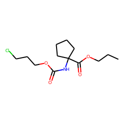 1-Aminocyclopentanecarboxylic acid, 3-chloropropoxycarbonyl-, propyl ester