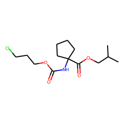 1-Aminocyclopentanecarboxylic acid, 3-chloropropoxycarbonyl-, isobutyl ester