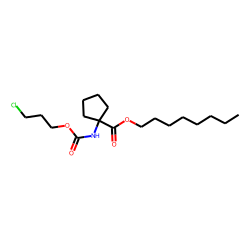 1-Aminocyclopentanecarboxylic acid, 3-chloropropoxycarbonyl-, octyl ester