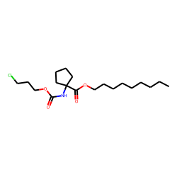 1-Aminocyclopentanecarboxylic acid, 3-chloropropoxycarbonyl-, nonyl ester