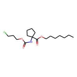 1-Aminocyclopentanecarboxylic acid, 3-chloropropoxycarbonyl-, heptyl ester