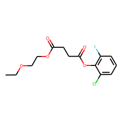 Succinic acid, 2-chloro-6-fluorophenyl 2-ethoxyethyl ester