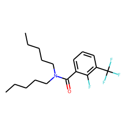 Benzamide, 2-fluoro-3-trifluoromethyl-N-pentyl-N-pentyl-