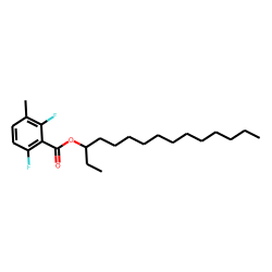 2,6-Difluoro-3-methylbenzoic acid, 3-pentadecyl ester