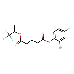 Glutaric acid, 1,1,1-trifluoroprop-2-yl 2-bromo-4-fluorophenyl ester