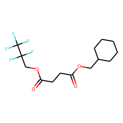 Succinic acid, cyclohexylmethyl 2,2,3,3,3-pentafluoropropyl ester