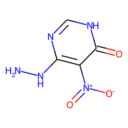 4-Pyrimidinol, 6-hydrazino-5-nitro- (keto form)