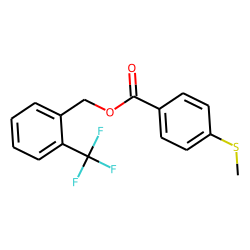 4-(Methylthio)benzoic acid, 2-(trifluoromethyl)benzyl ester