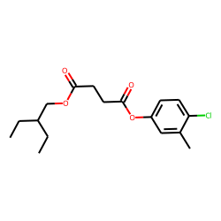 Succinic acid, 4-chloro-3-methylphenyl 2-ethylbutyl ester