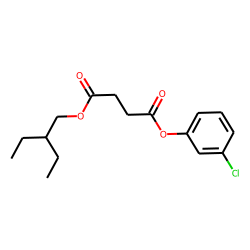 Succinic acid, 3-chlorophenyl 2-ethylbutyl ester