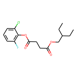 Succinic acid, 2-chloro-6-fluorophenyl 2-ethylbutyl ester