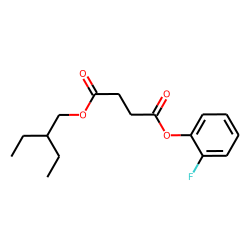 Succinic acid, 2-fluorophenyl 2-ethylbutyl ester